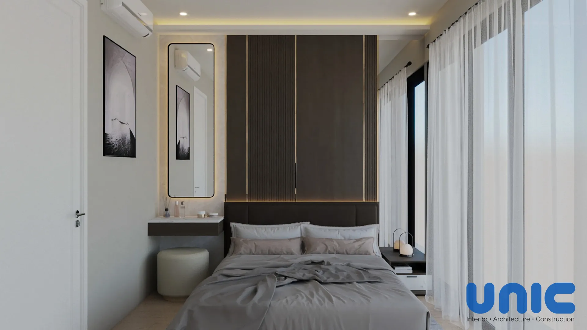 Desain Kamar Utama Mewah di Citraland Utara: Solusi "Hidden Door" di Cluster Northwest Central - Custom Furniture Perumahan Citraland Utara, Cluster Northwest Central