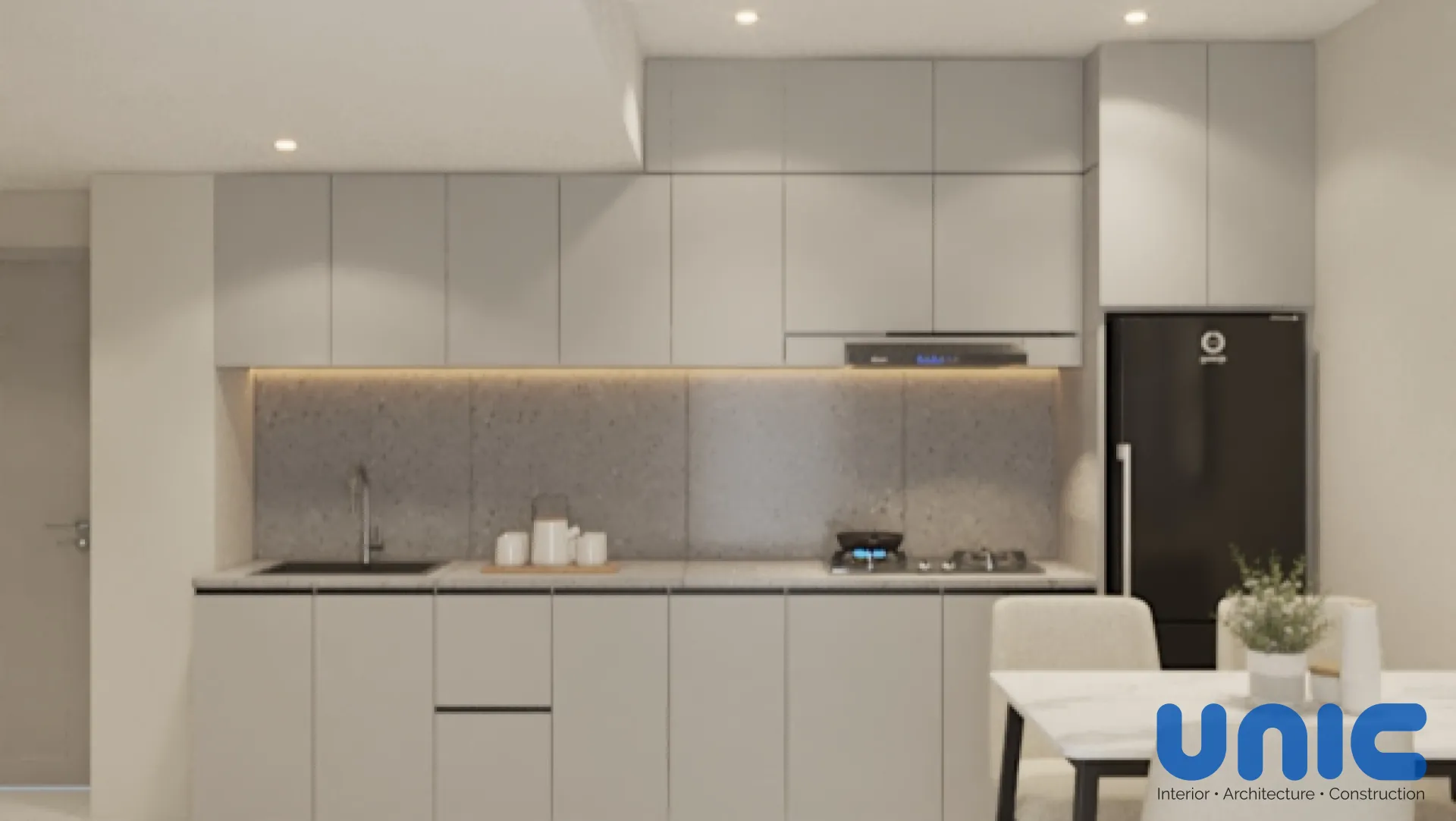 Interior Apartemen Waterplace Surabaya: Renovasi Cerdas 1 BR Kembali ke 2 BR - Custom Furniture Apartemen Waterplace Tower B, 2 Bedroom, Surabaya