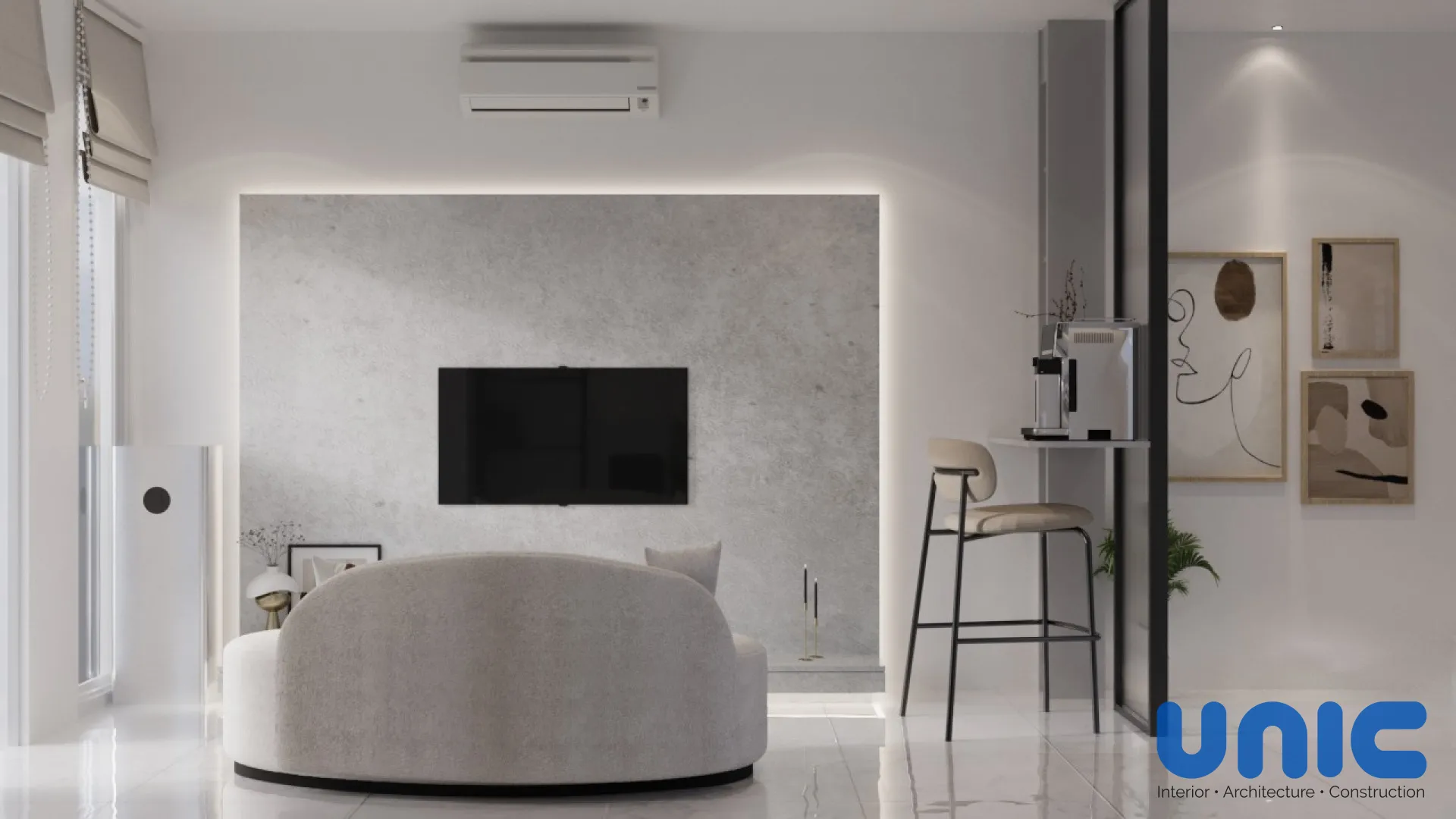 Interior Minimalis Modern Grand Pakuwon Surabaya: Solusi Hunian Compact Cluster Adelaide - Custom Furniture Grand Pakuwon, Cluster Adelaide, Surabaya